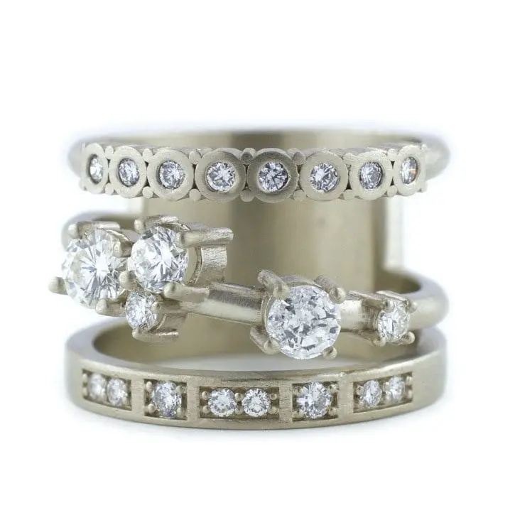 Three Band Heirloom Diamond Ring