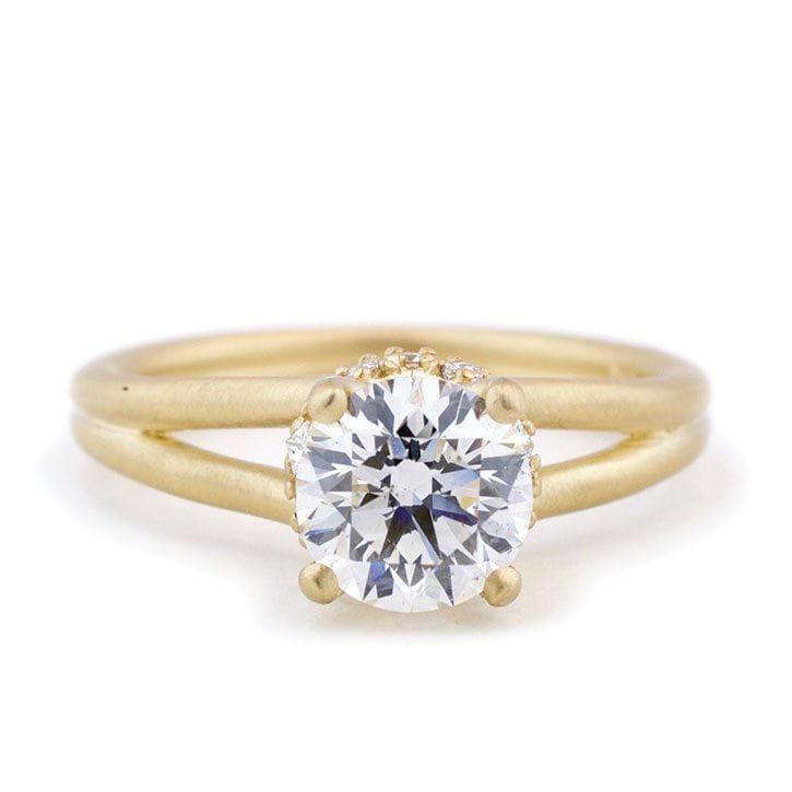 Split Shank Engagement Rings, Split Shank Rings - A.JAFFE