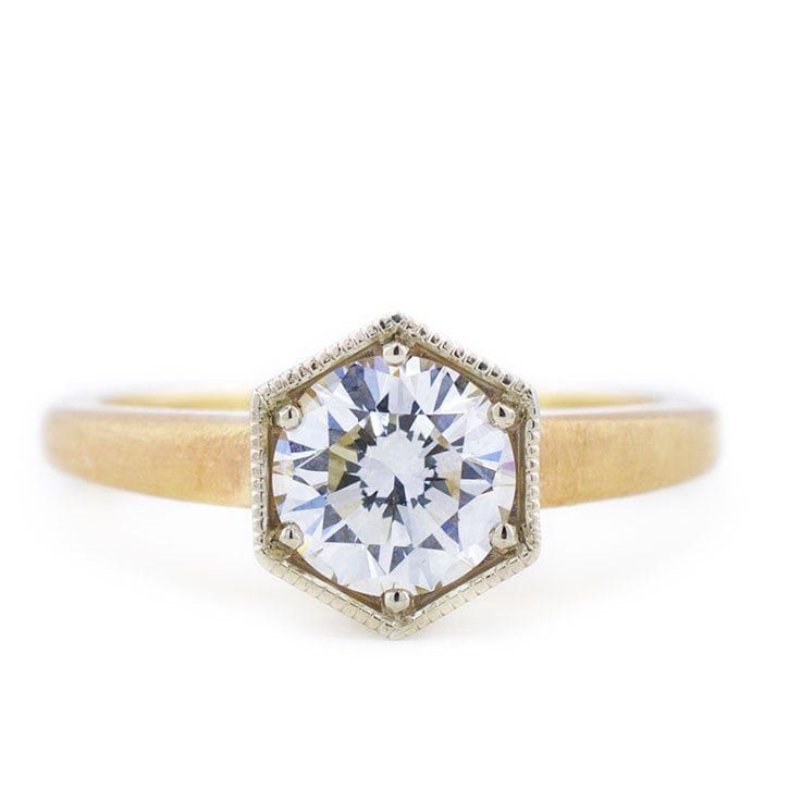 Hexagon Engagement Ring