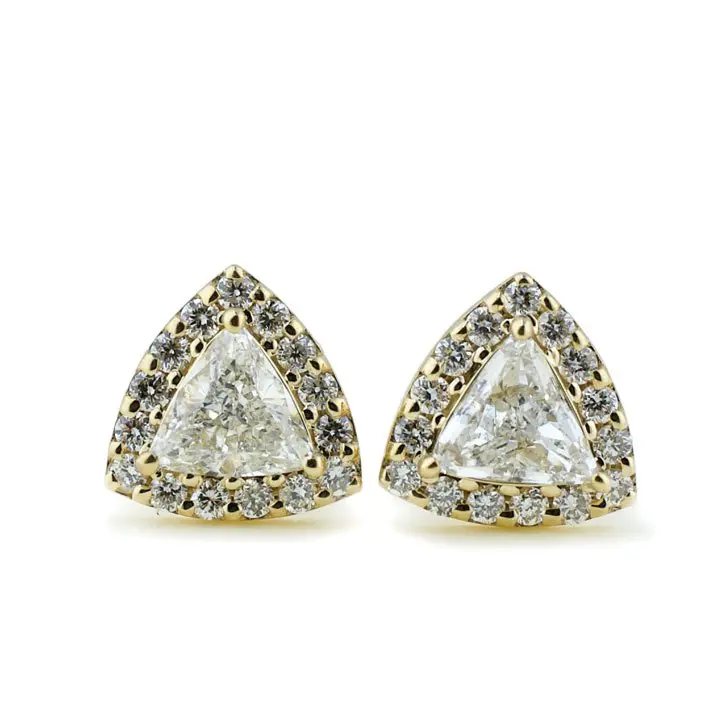 Custom shop diamond earrings