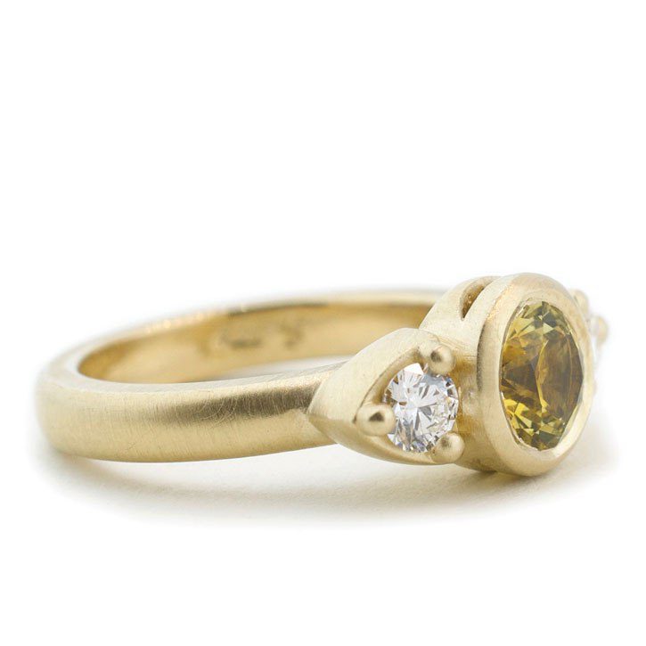 Sparkling Bright 22K Gold 7.5 CT Yellow Sapphire Ring – Andaaz Jewelers