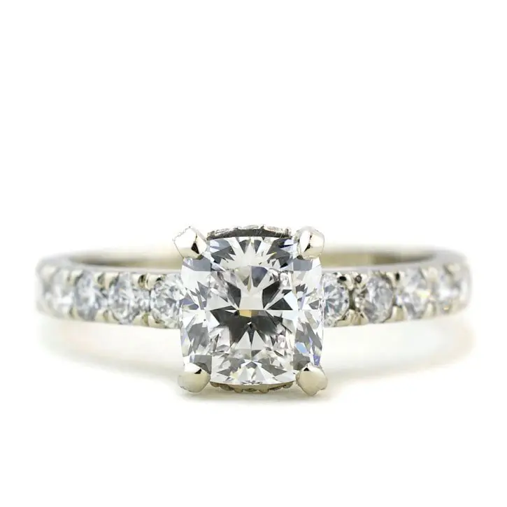 Cushion Cut Diamond Engagement Ring