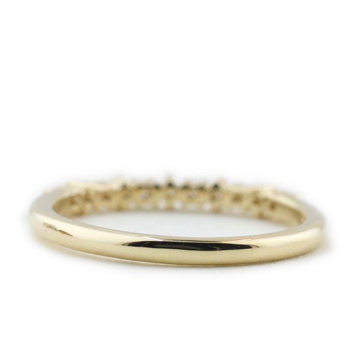 Yellow Gold Diamond Wedding Band | Custom Wedding Rings