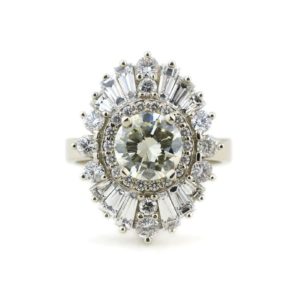 The Jessica, Custom Diamond Engagement Ring, Moissanite or Diamond?