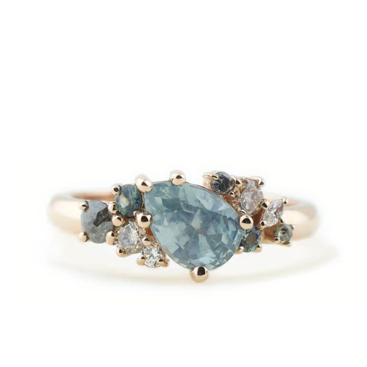 custom-engagement-ring-rose-gold-pear-montana-sapphire-cluster-gradient-rebeku