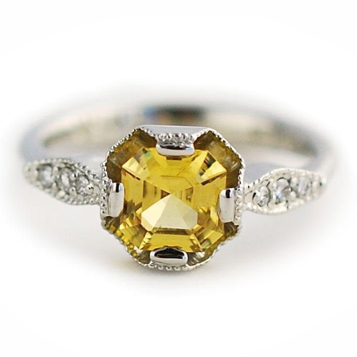 Unique Sapphire Engagement Ring