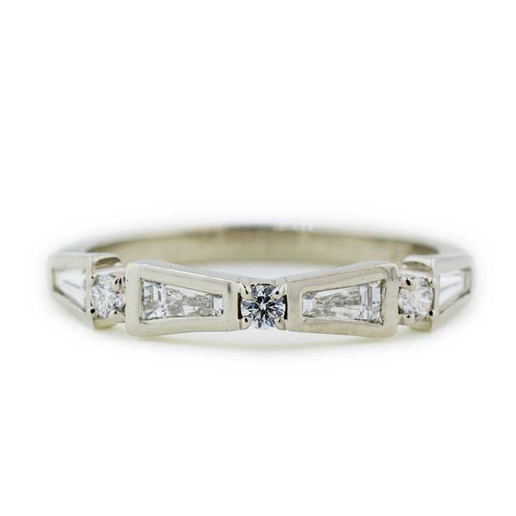Tapered Baguette Wedding Ring