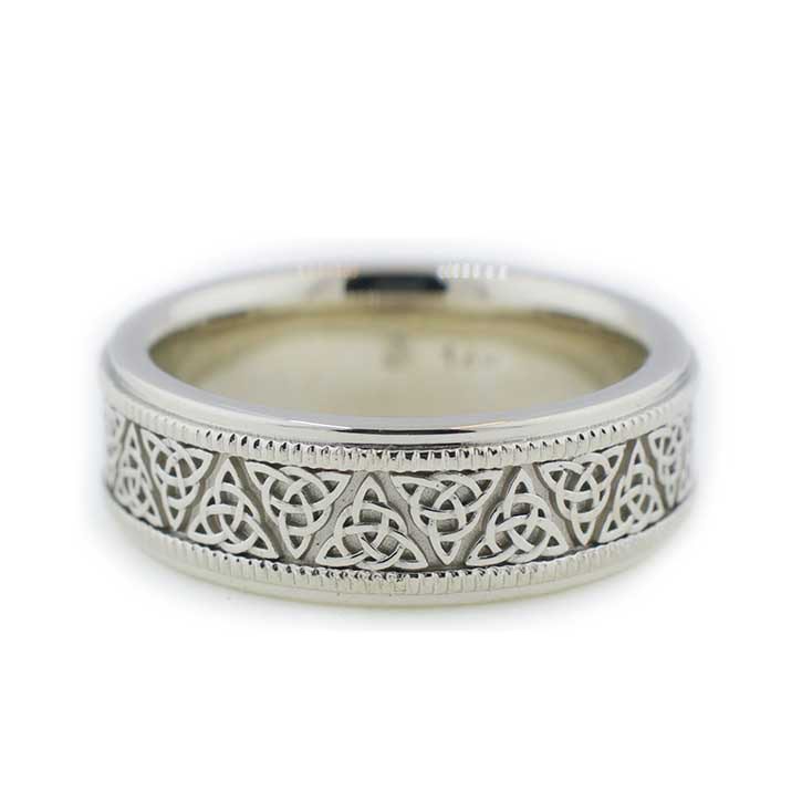 Celtic Knot wedding band custom designed by Abby Sparks Jewelry