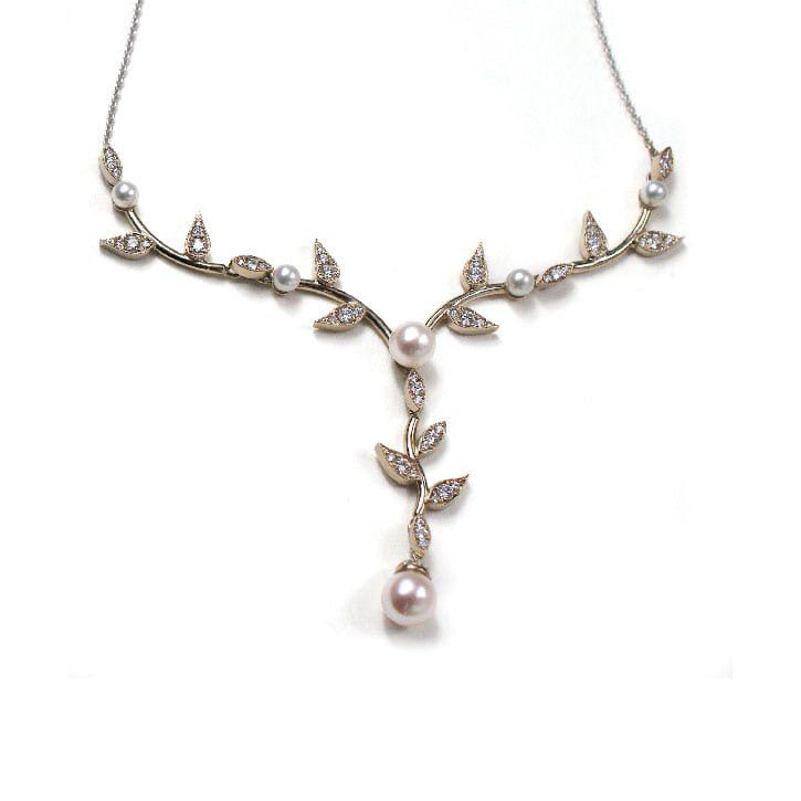 Pearl and Diamond Anniversary Necklace