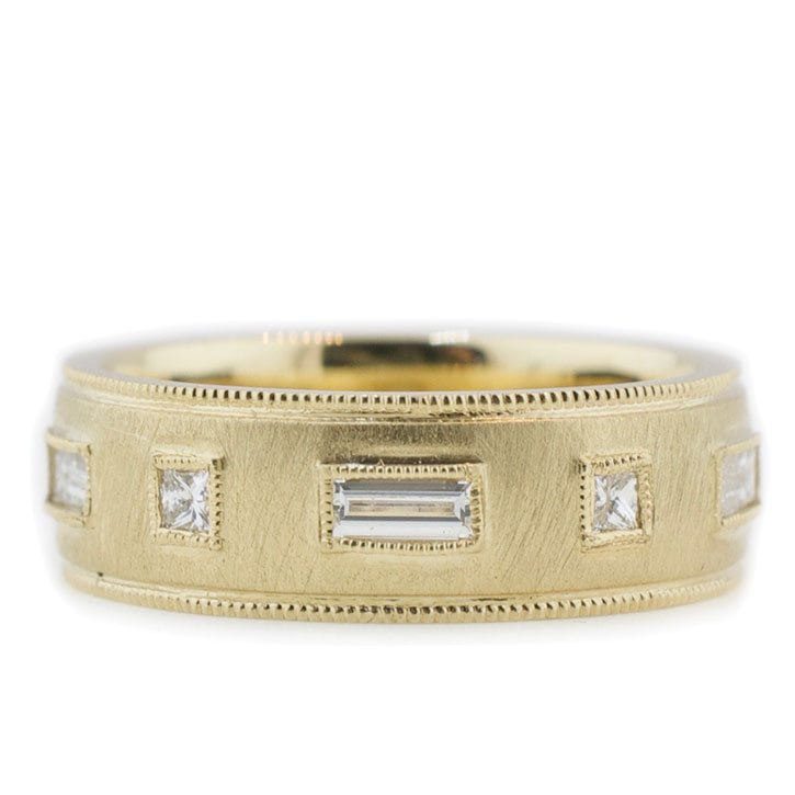 Diamond Baguette Wedding Band