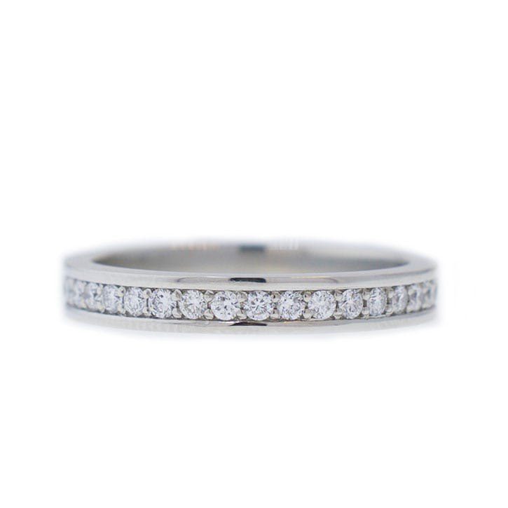 Platinum Channel Set Diamond Wedding Band
