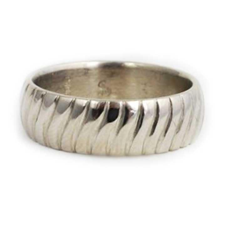 Unique Grooved Custom Wedding Band