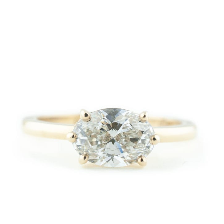 East West Engagement Ring
