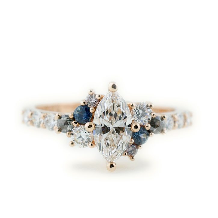 Marquise Cluster Ring