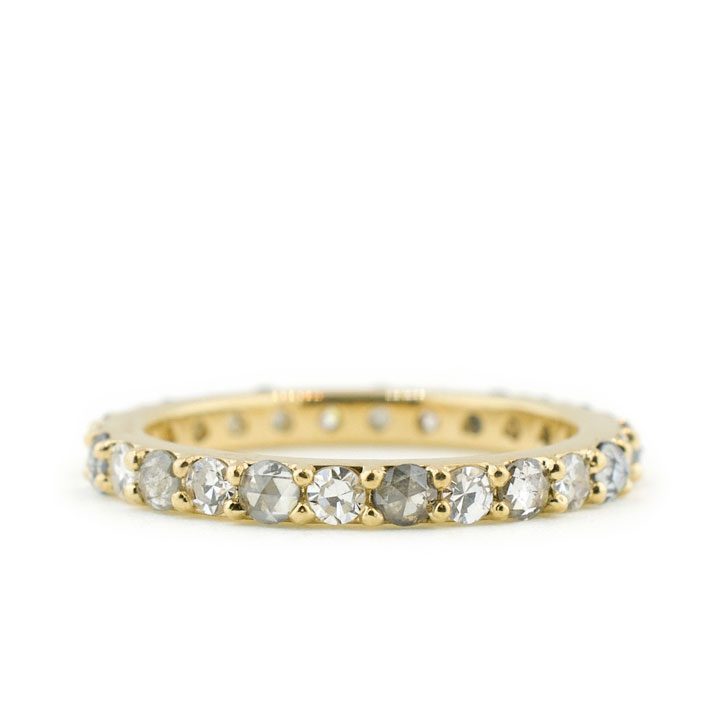 Heirloom and Rose Cut Diamond Wedding Band