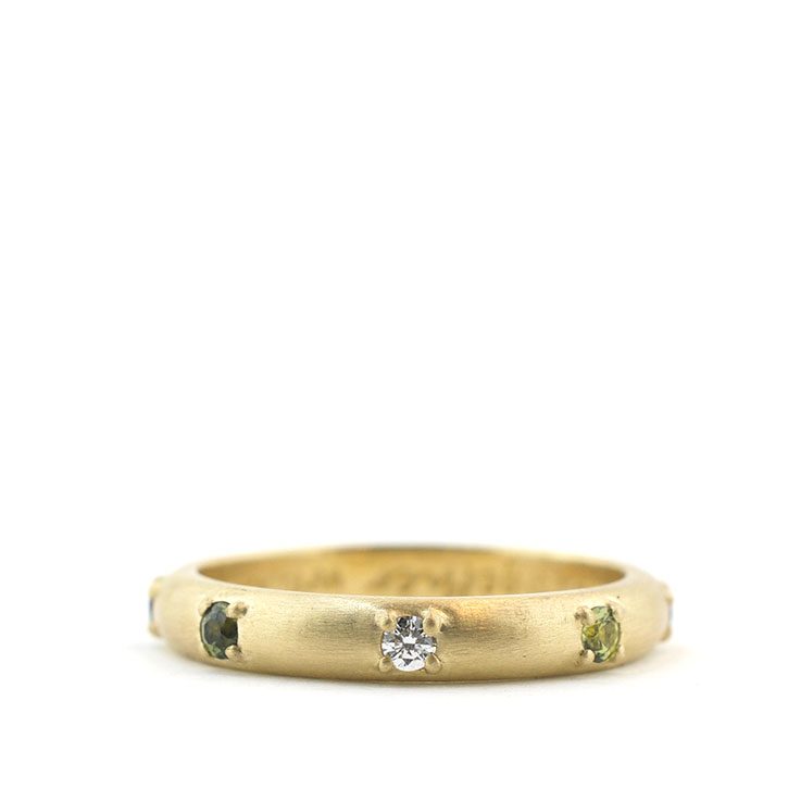 Diamond and Sapphire Wedding Ring