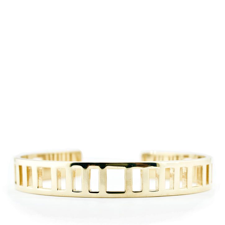 Custom Gold Bangle Bracelet