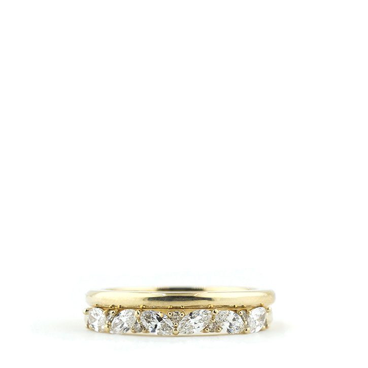 Diamond Double Wedding Bands