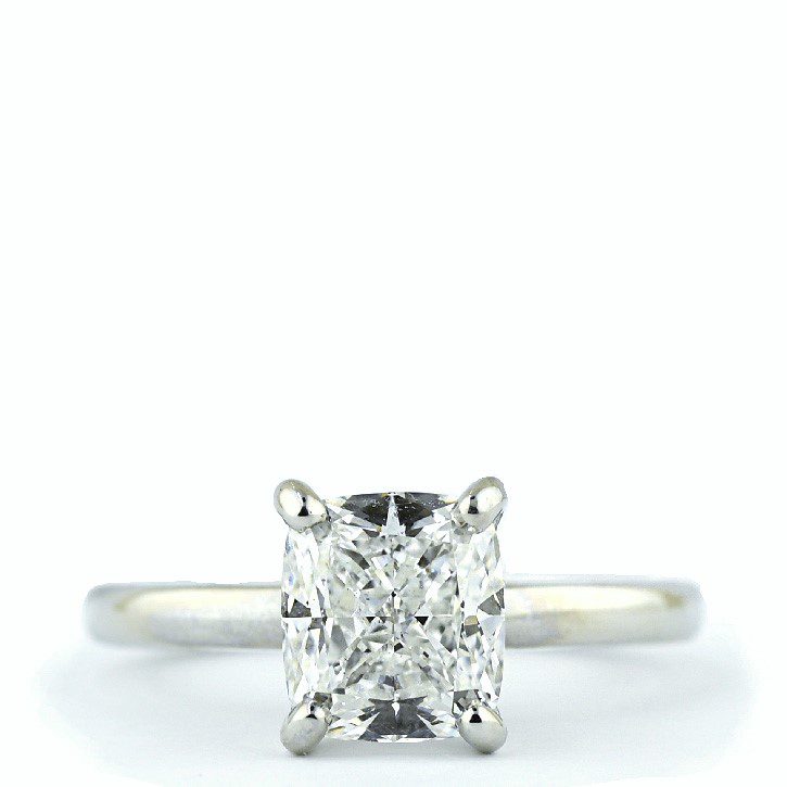 Solitaire Engagement Rings with Hidden Accents