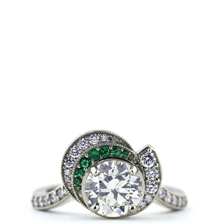 Spiral Halo Ring