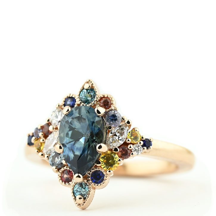 The Increasing Allure of Teal Sapphire Engagement Rings
