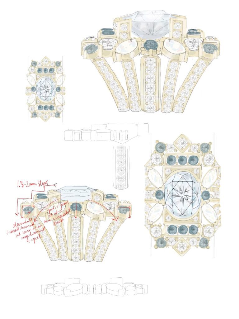 Millwee Final Ring Design Proposal Sketch