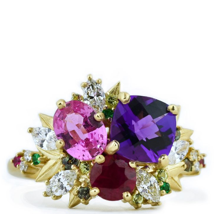 Gemstone Bouquet Ring