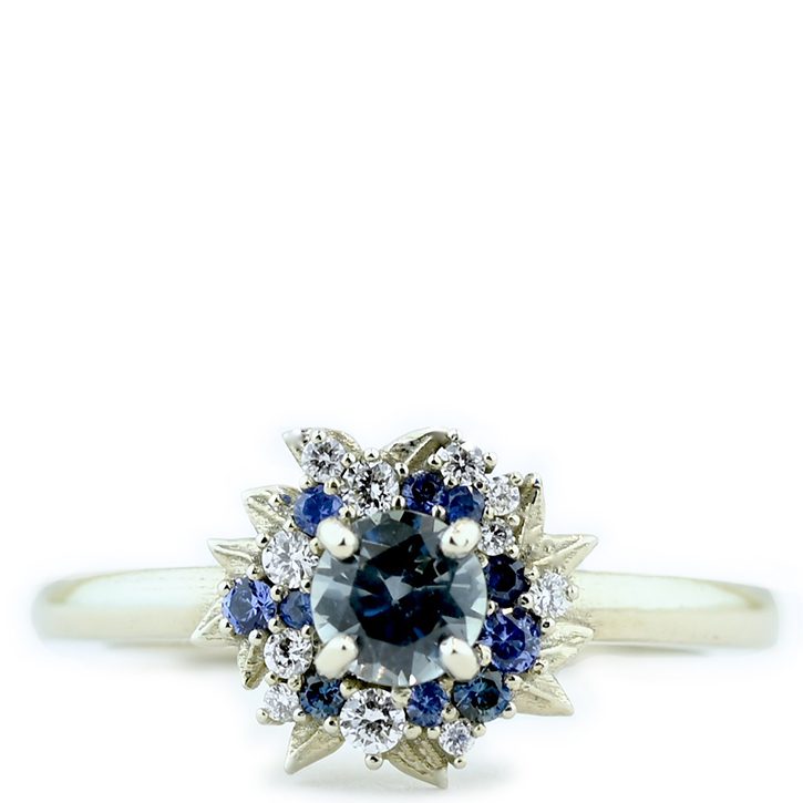 Nature Inspired Sapphire Engagement Ring: Nature Lover